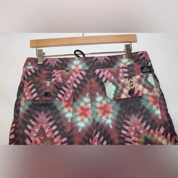 Men’s Obey Havana Geo Street Tie Dye Unisex Patterned Swimming Trunks Size 30 - Picture 7 of 12